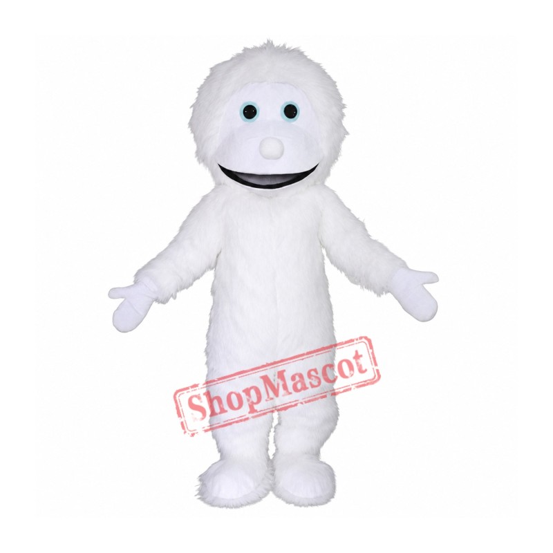 Cute White Yeti Mascot Costume Cute White Yeti Mascot Costume