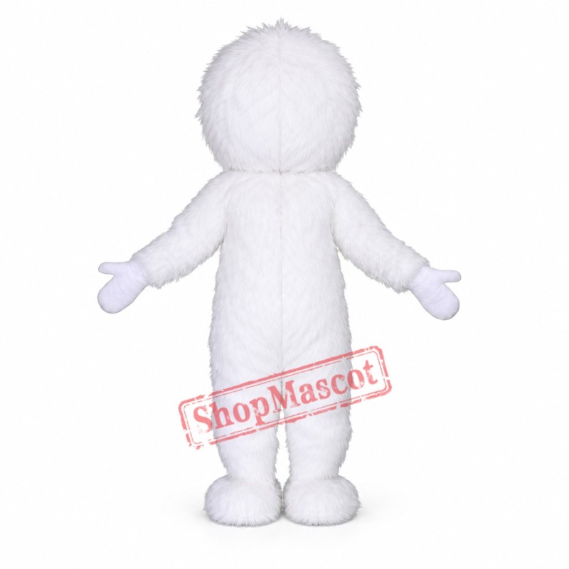 Cute White Yeti Mascot Costume Cute White Yeti Mascot Costume