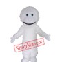 Cute White Yeti Mascot Costume