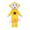 Yellow White Monkey Mascot Costume