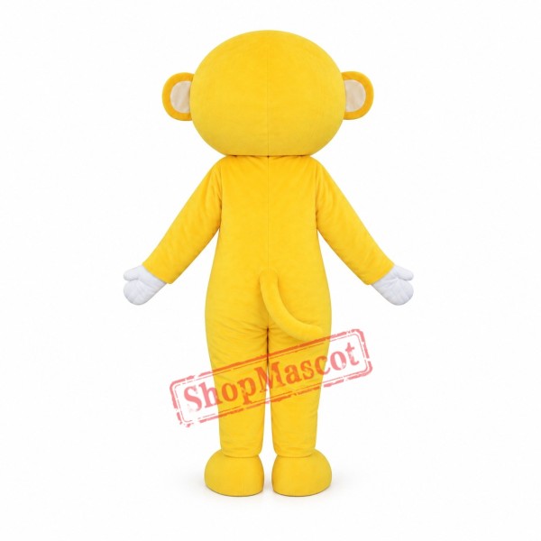 Yellow White Monkey Mascot Costume Yellow White Monkey Mascot Costume