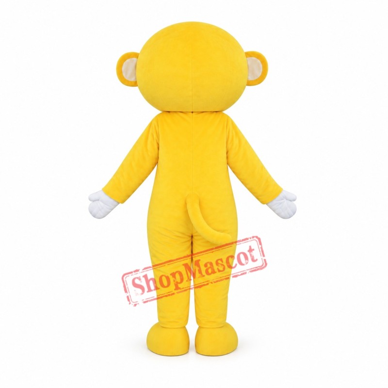 Yellow White Monkey Mascot Costume Yellow White Monkey Mascot Costume
