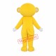 Yellow White Monkey Mascot Costume Yellow White Monkey Mascot Costume