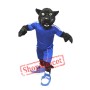  Black Sport Panther Mascot Costume
