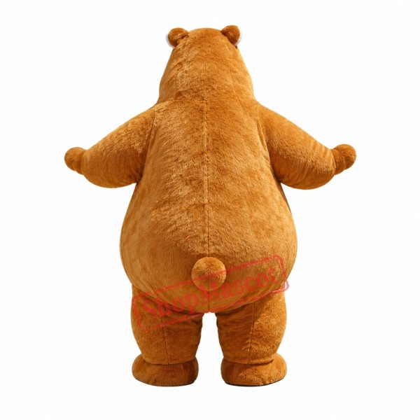Happy Brown Bear Mascot Costume Free Shipping
