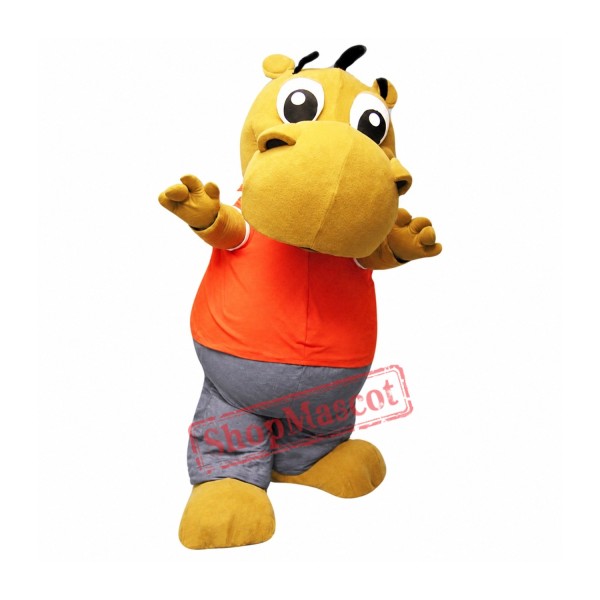 Little Cute Hippo Mascot Costume Little Cute Hippo Mascot Costume