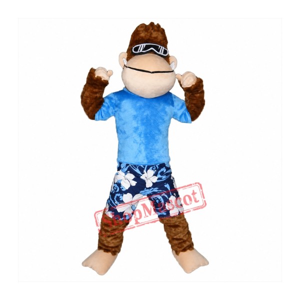 Strong Monkey Mascot Costume