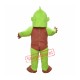 Green and Brown Chimpanzee Mascot Costume Green and Brown Chimpanzee Mascot Costume