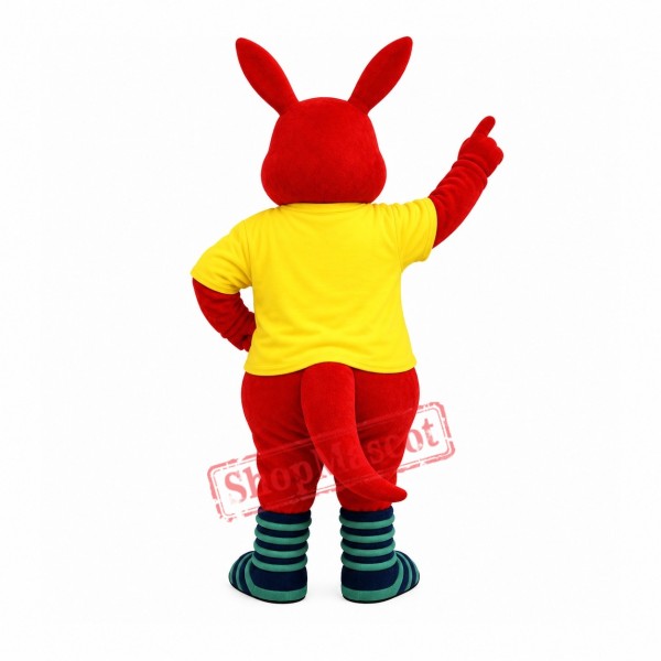 Cute Red Kangaroo Mascot Costume Cute Red Kangaroo Mascot Costume