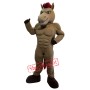 Brown Power Mustang Mascot Costume