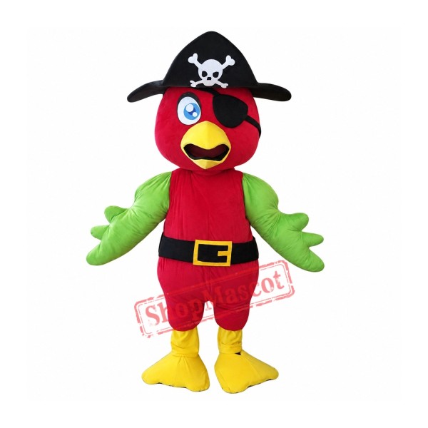 Pirate Parrot Mascot Costume