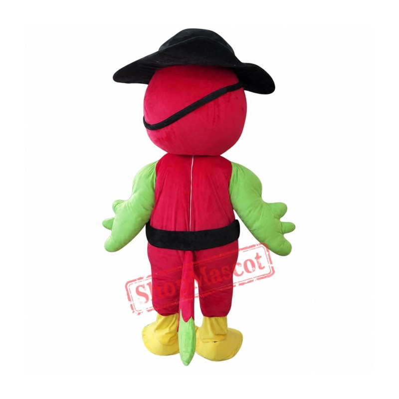 Pirate Parrot Mascot Costume