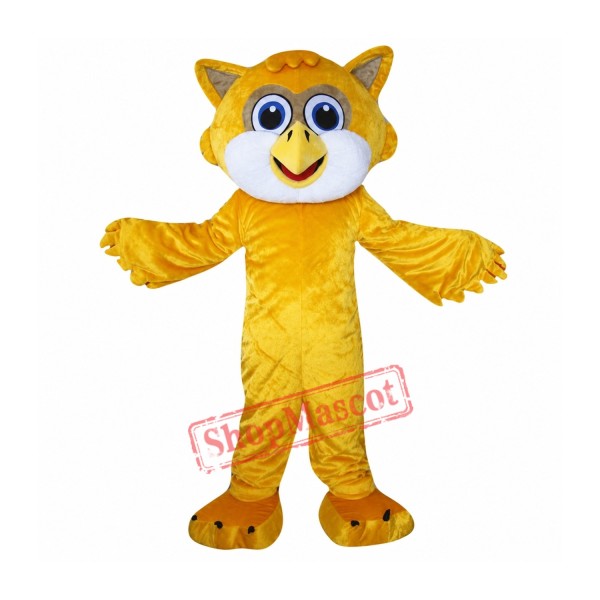 Yellow Owl Mascot Costume