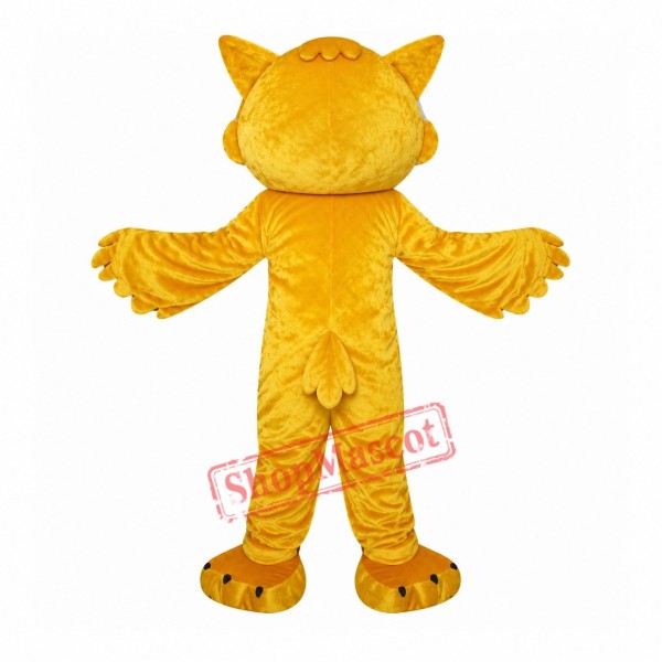 Yellow Owl Mascot Costume