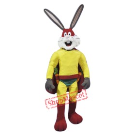 Superhero Rabbit Mascot Costume