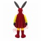 Superhero Rabbit Mascot Costume Superhero Rabbit Mascot Costume