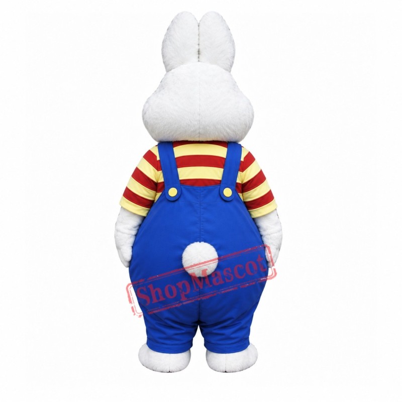 Max Rabbit Mascot Costume Max Rabbit Mascot Costume