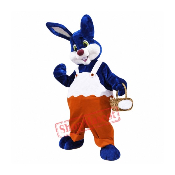 Blue Rabbit Mascot Costume