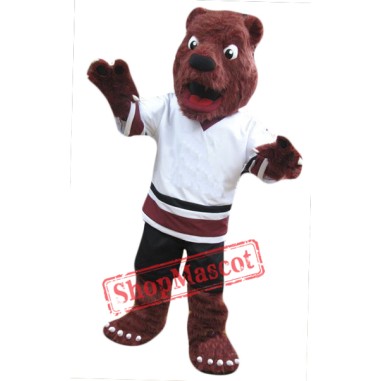 Red Bear Mascot Costume