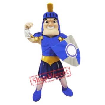 Blue Spartan Titan Trojan Mascot Costume