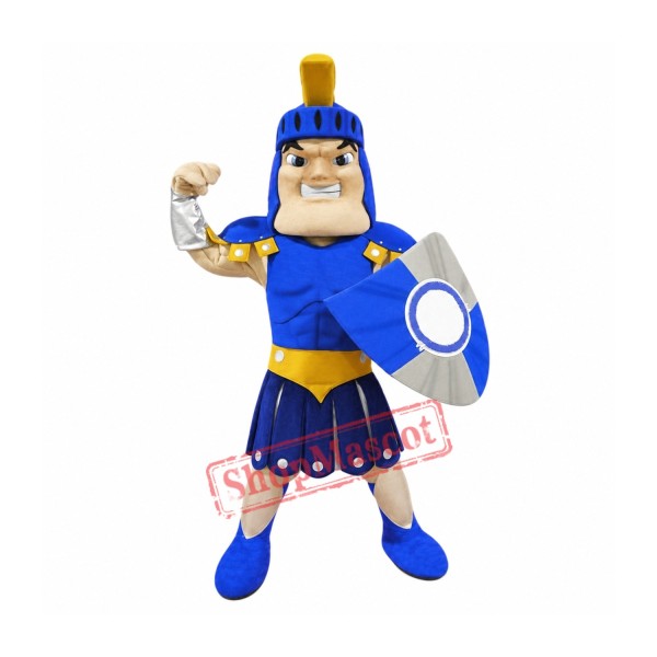 Blue Spartan Titan Trojan Mascot Costume Blue Spartan Titan Trojan Mascot Costume