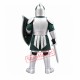 Silver Green Spartan Titan Trojan Mascot Costume Silver Green Spartan Titan Trojan Mascot Costume