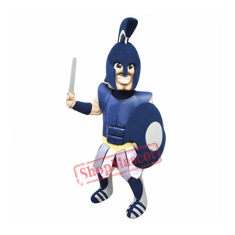 Happy Spartan Titan Trojan Mascot Costume Happy Spartan Titan Trojan Mascot Costume
