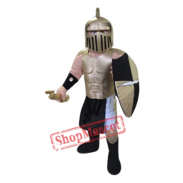 Golden Spartan Titan Trojan Mascot Costume
