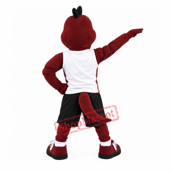 Sport Red Dragon Mascot Costume Sport Red Dragon Mascot Costume