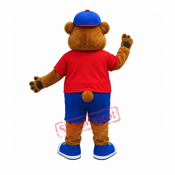 Happy Brown Animal Bear Mascot Costume
