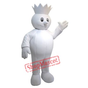 King Snowman Mascot Costume