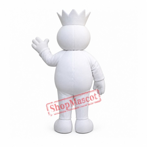 King Snowman Mascot Costume King Snowman Mascot Costume