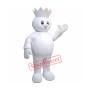 King Snowman Mascot Costume