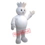 King Snowman Mascot Costume