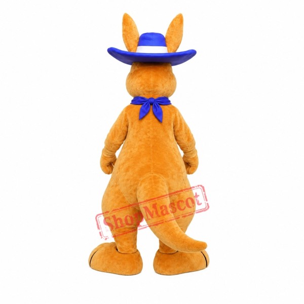 Friendly Adult Kangaroo Mascot Costume