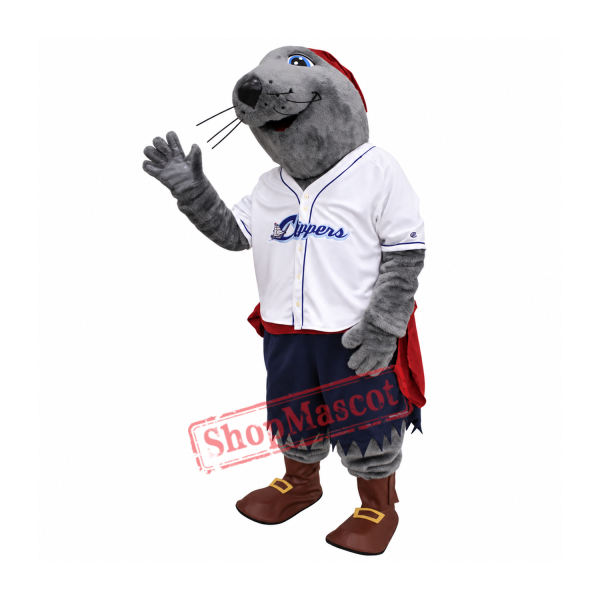 Lou Seal Mascot Costume Lou Seal Mascot Costume
