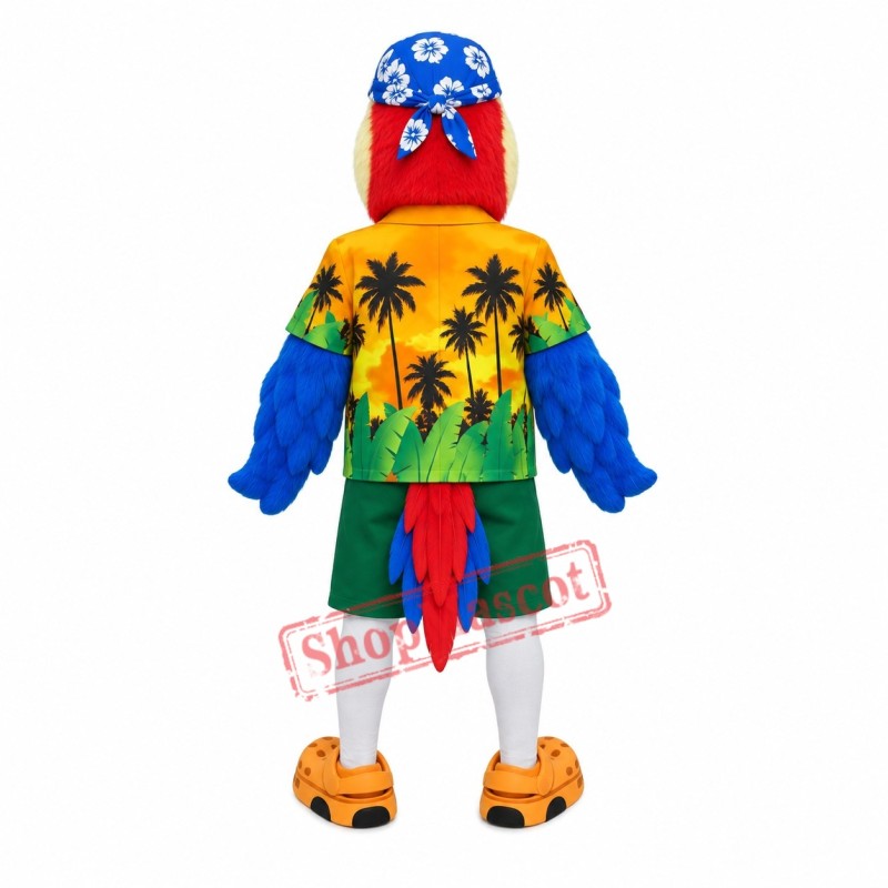 Dude Parrot Mascot Costume Dude Parrot Mascot Costume