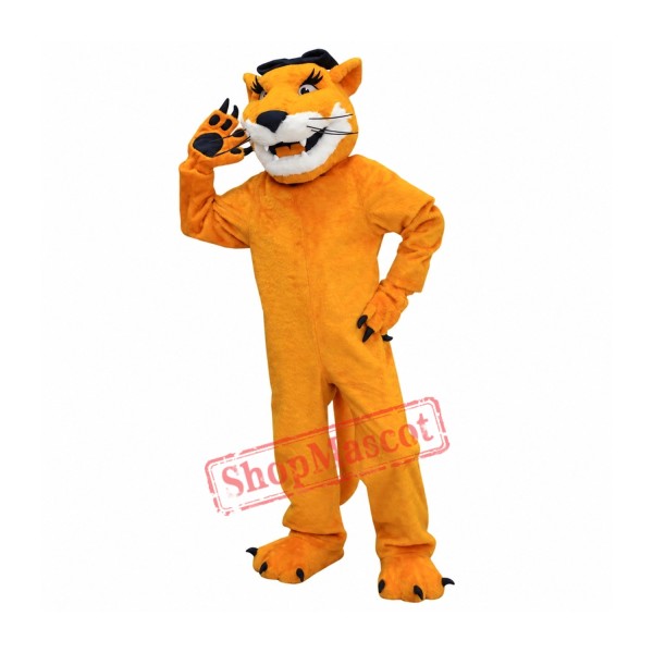 Brown Cougar Mascot Costume