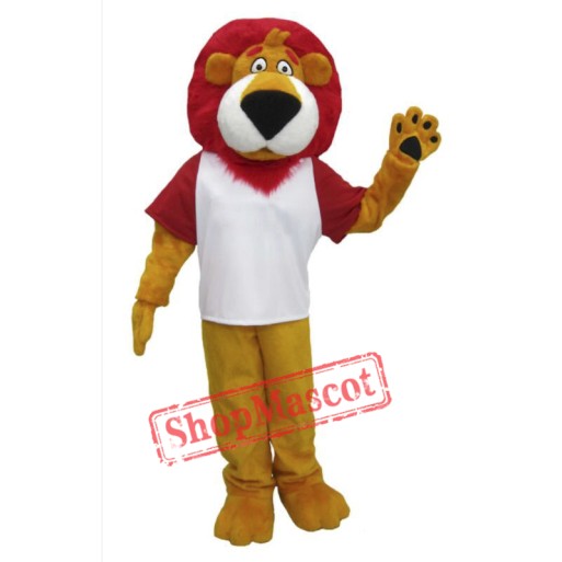 Red Hair Lion Mascot Costume