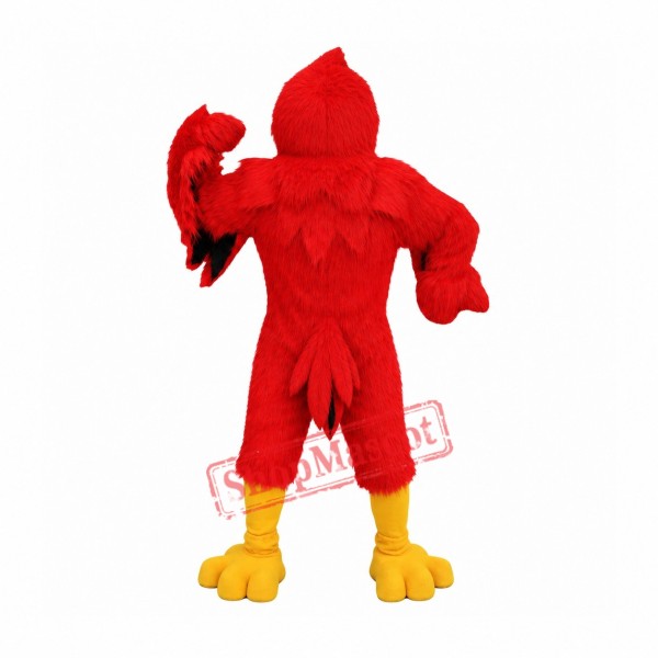 Red Fierce Cardinal Mascot Costume Red Fierce Cardinal Mascot Costume