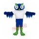 Cute Blue Owl Mascot Costume Cute Blue Owl Mascot Costume