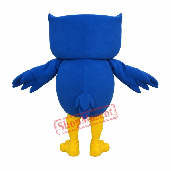 Lovely Blue Owl Mascot Costume Lovely Blue Owl Mascot Costume