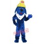 Blue Fire Dog Mascot Costume