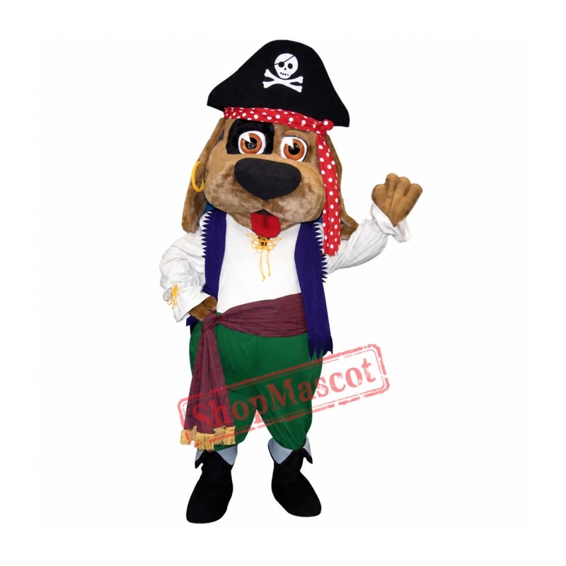 Pirate Dog Mascot Costume Pirate Dog Mascot Costume