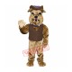High Quality Brown Bulldog Mascot Costume High Quality Brown Bulldog Mascot Costume