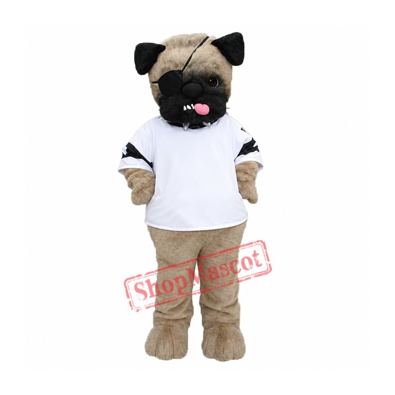 Ugly Pug Dog Mascot Costume Ugly Pug Dog Mascot Costume