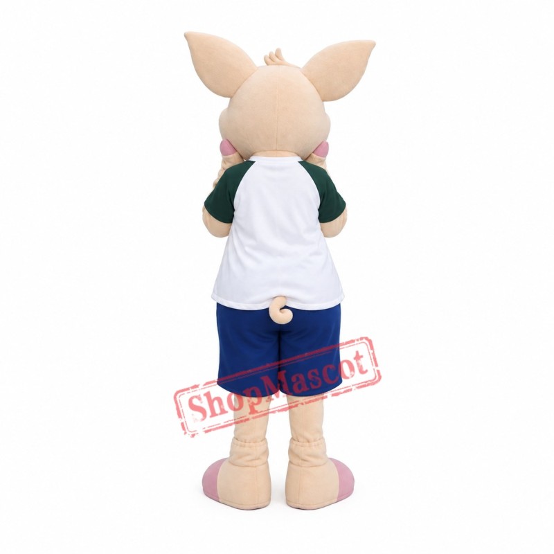 Pink Pig Mascot Costume Pink Pig Mascot Costume