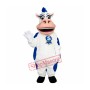 Blue & White Cow Mascot Costume