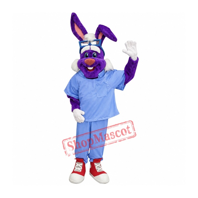 Dr Rabbit Mascot Costume Dr Rabbit Mascot Costume