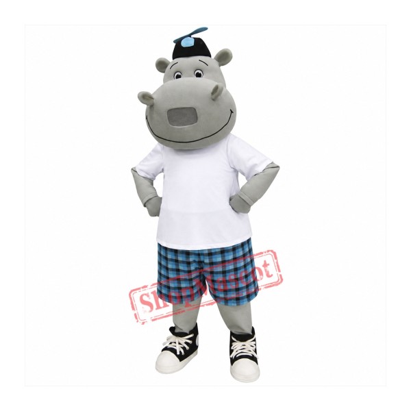 Sunny Hippo Mascot Costume